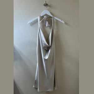 Satin Halter Dress